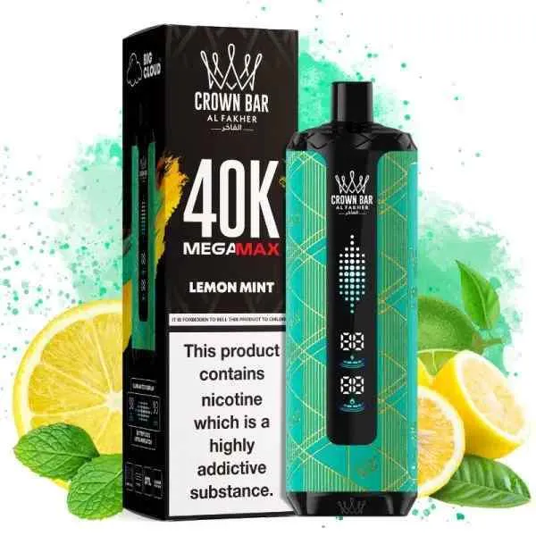 AL Fakher Crown Bar Mega Max 40K 40000 Puffs Einweg Kit - 💥 Nehme 4 Zahle NUR 3! + Ab einem Einkauf von 100€ 2 Mystery Gratis💥