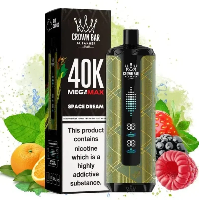 AL Fakher Crown Bar Mega Max 40K 40000 Puffs Einweg Kit - 💥 Nehme 4 Zahle NUR 3! + Ab einem Einkauf von 100€ 2 Mystery Gratis💥