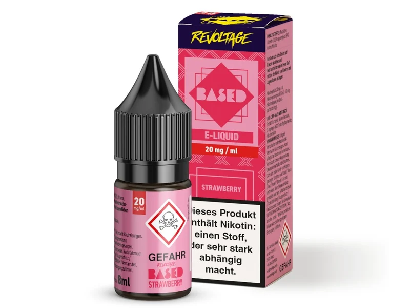 Revoltage - BASED - Strawberry - 10ml Fertigliquid (Nikotinfrei/Hybrid Nikotinsalz)