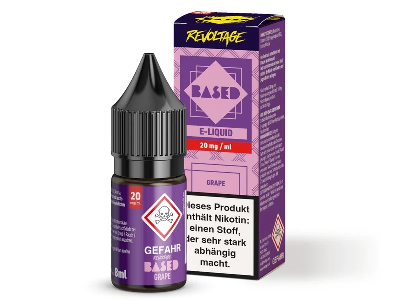 Revoltage - BASED - Grape - 10ml Fertigliquid (Nikotinfrei/Hybrid Nikotinsalz)