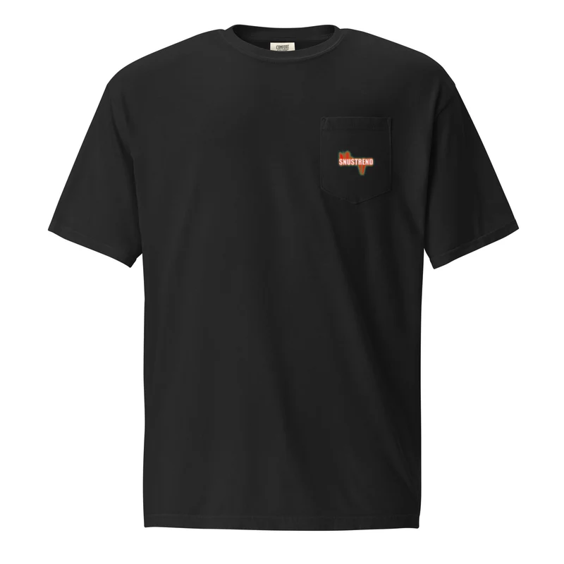 Distressed Snustrend T-Shirt mit Brusttasche