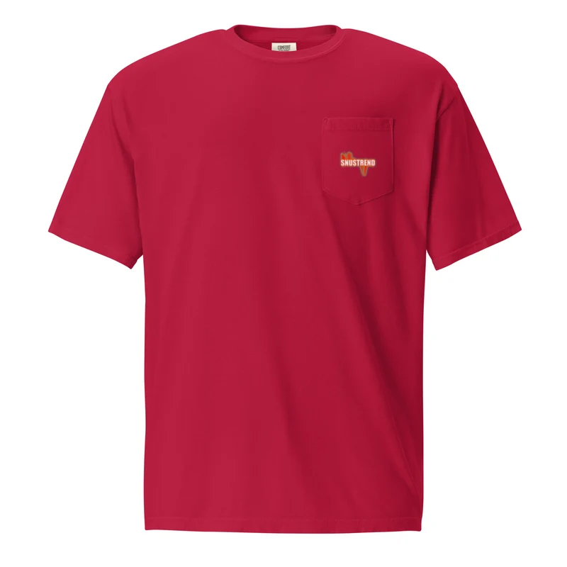 Distressed Snustrend T-Shirt mit Brusttasche