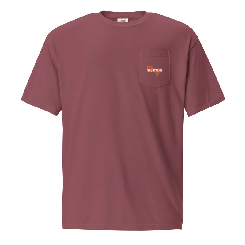 Distressed Snustrend T-Shirt mit Brusttasche