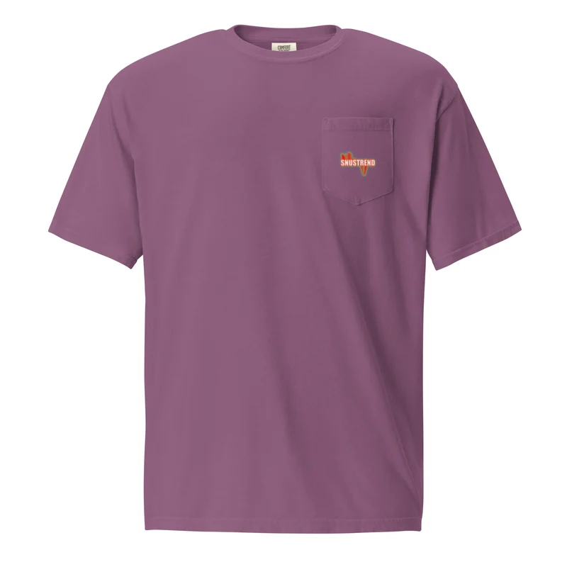 Distressed Snustrend T-Shirt mit Brusttasche