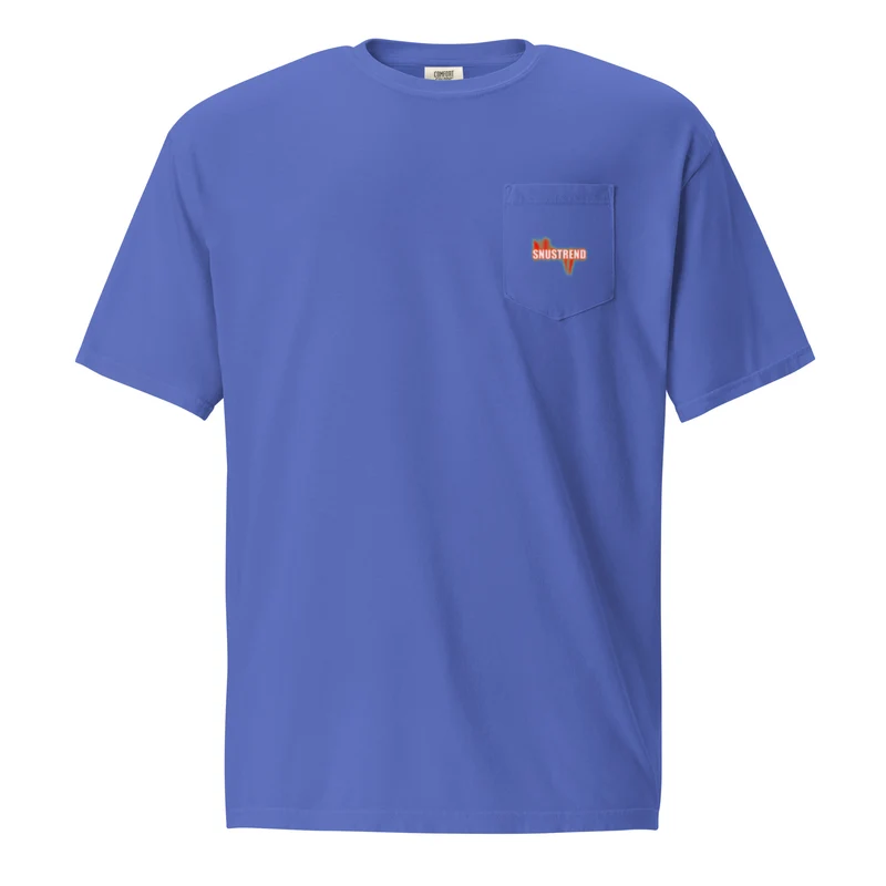 Distressed Snustrend T-Shirt mit Brusttasche
