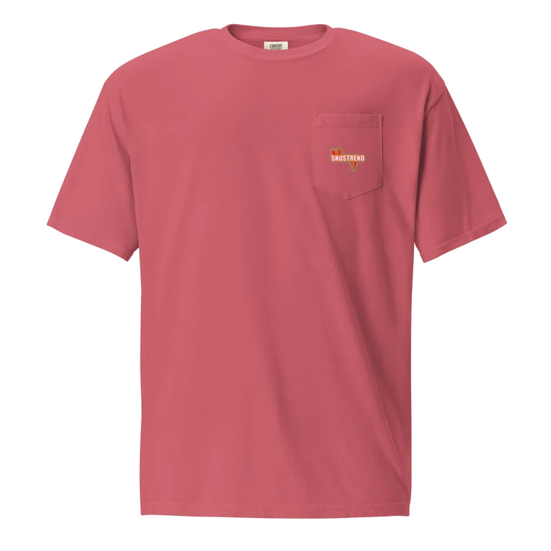 Distressed Snustrend T-Shirt mit Brusttasche