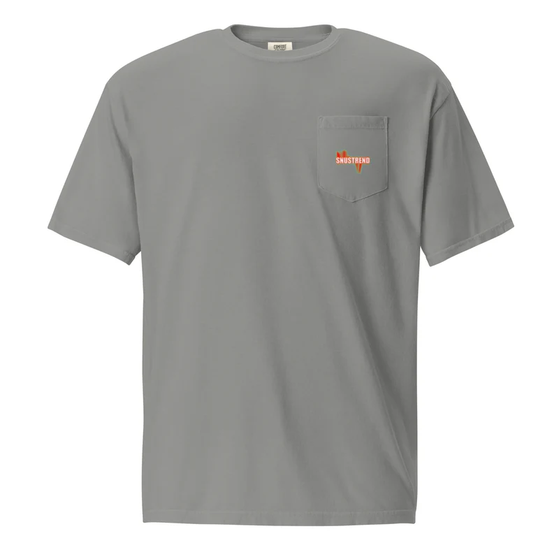 Distressed Snustrend T-Shirt mit Brusttasche