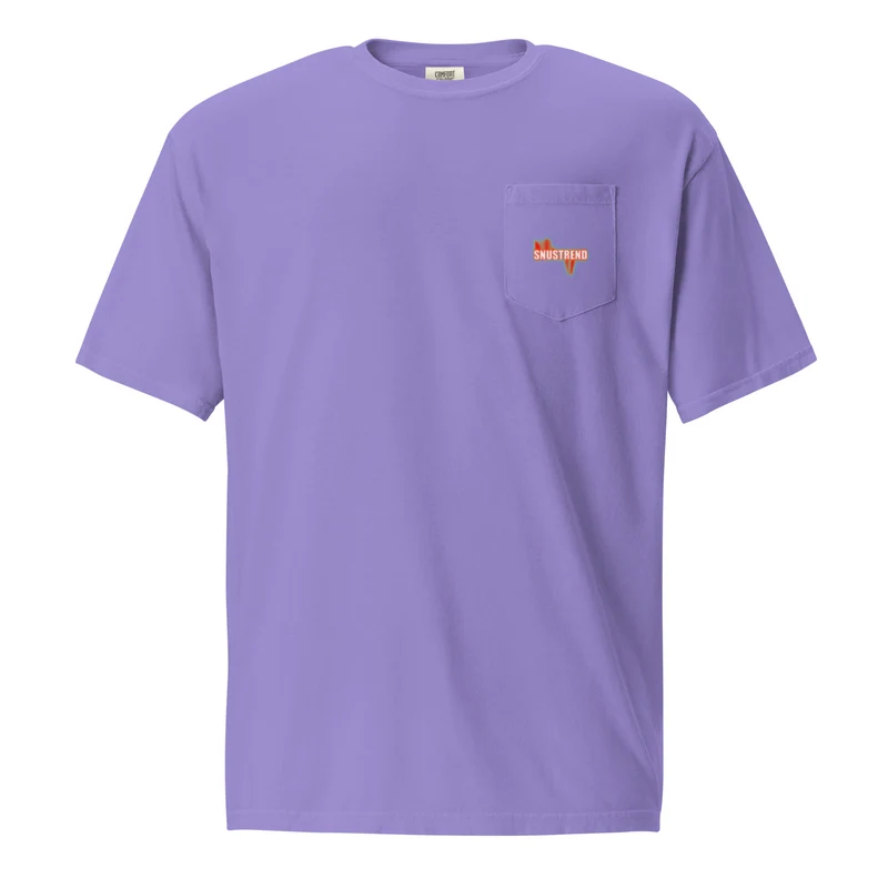 Distressed Snustrend T-Shirt mit Brusttasche
