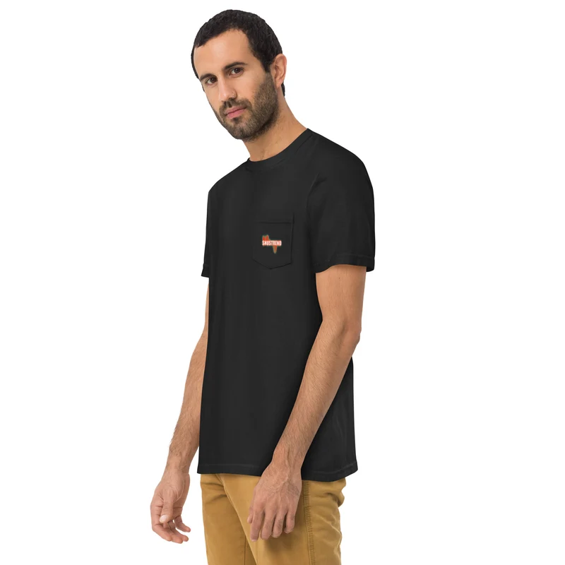 Distressed Snustrend T-Shirt mit Brusttasche