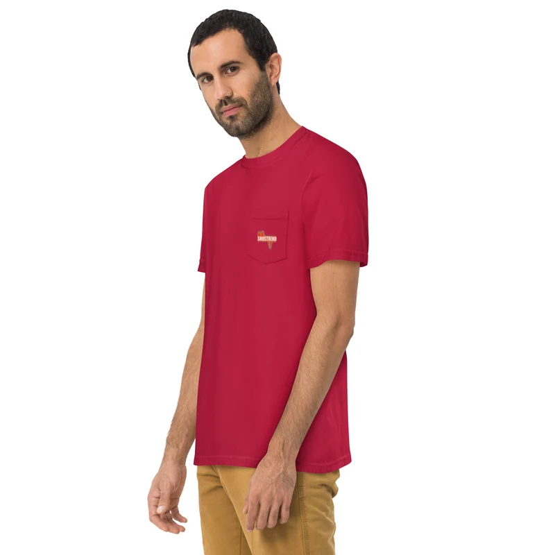 Distressed Snustrend T-Shirt mit Brusttasche
