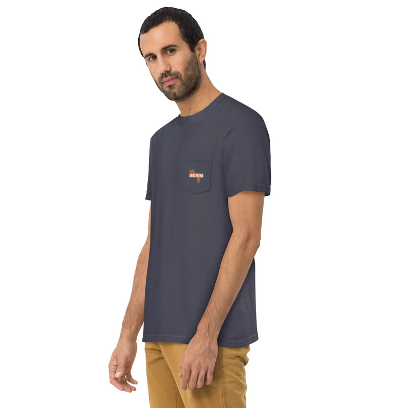 Distressed Snustrend T-Shirt mit Brusttasche