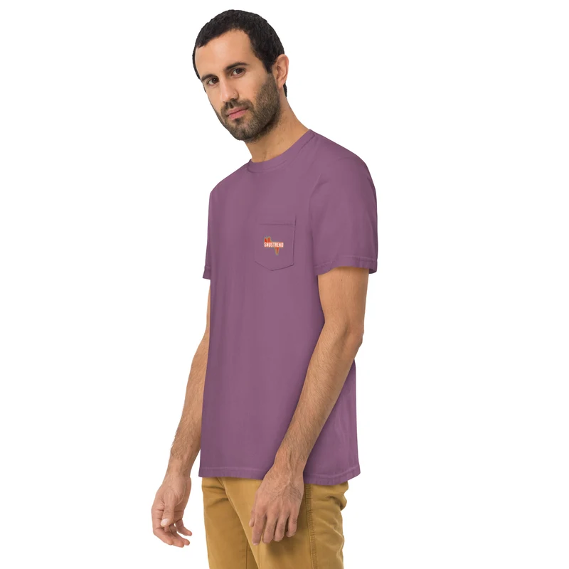 Distressed Snustrend T-Shirt mit Brusttasche