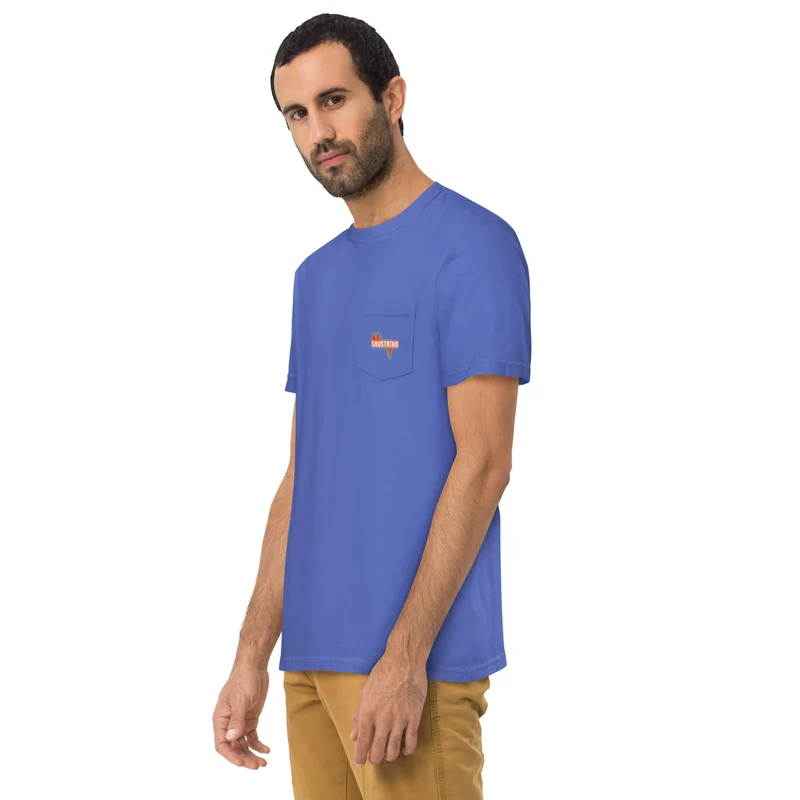 Distressed Snustrend T-Shirt mit Brusttasche