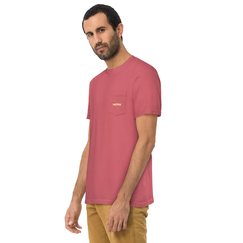 Distressed Snustrend T-Shirt mit Brusttasche