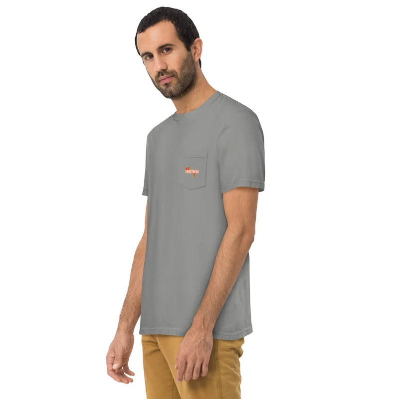 Distressed Snustrend T-Shirt mit Brusttasche