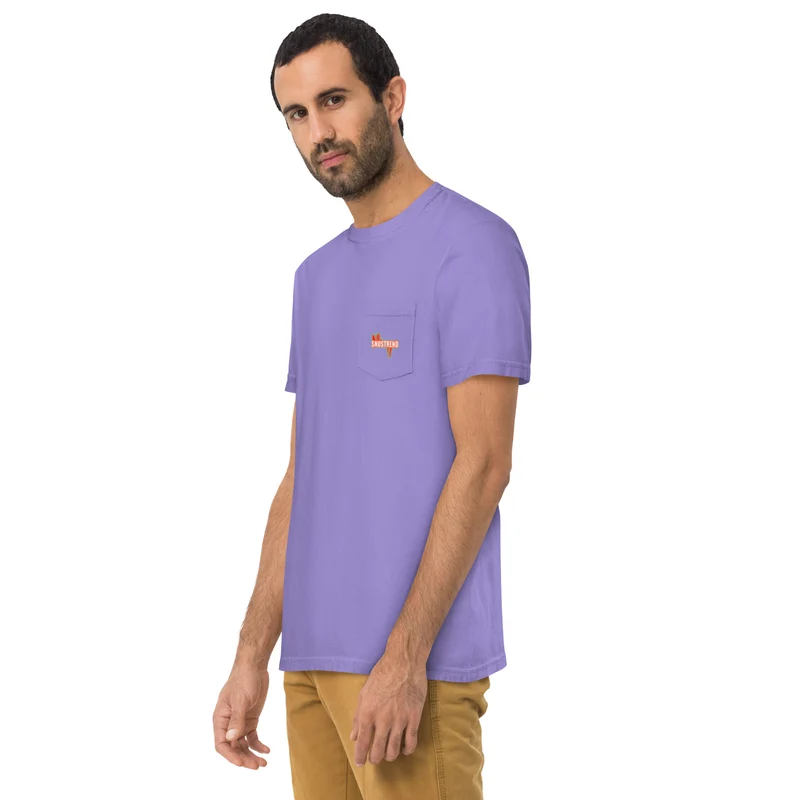 Distressed Snustrend T-Shirt mit Brusttasche