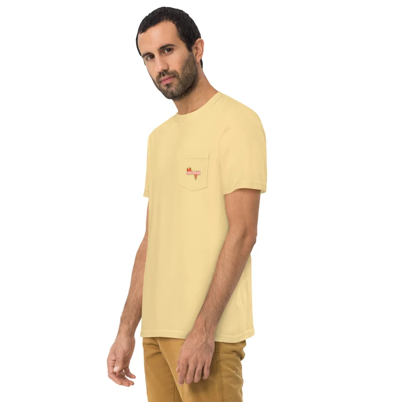 Distressed Snustrend T-Shirt mit Brusttasche
