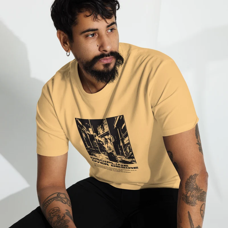 Discipline over Desire Premium Herren-T-Shirt