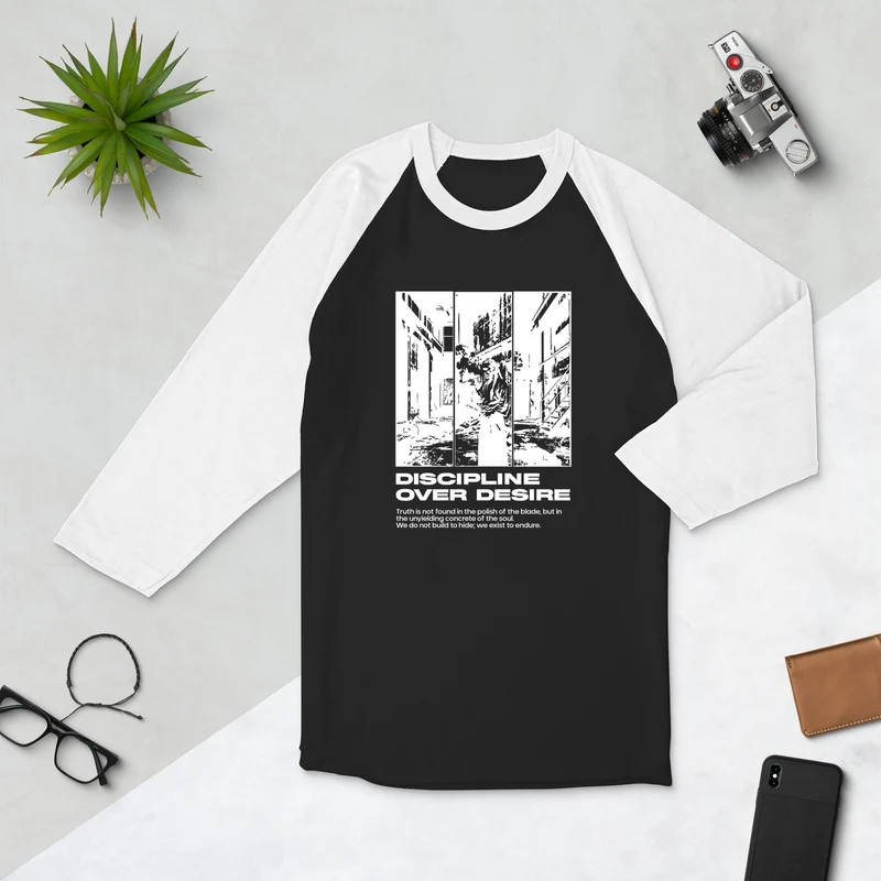 Raglan-Shirt mit 3/4-Ärmeln