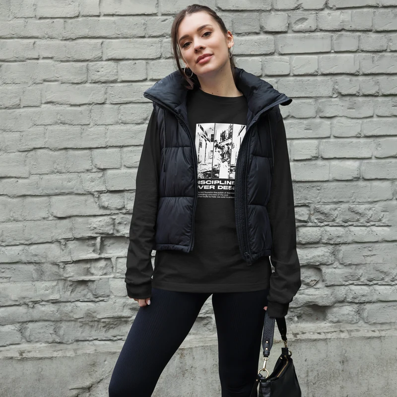 Discipline over Desire Unisex Langarm-T-Shirt