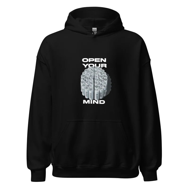 Open Your Mind Unisex Bio-Hoodie