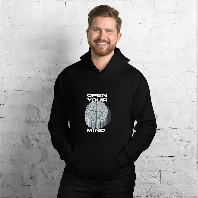 Open Your Mind Unisex Bio-Hoodie
