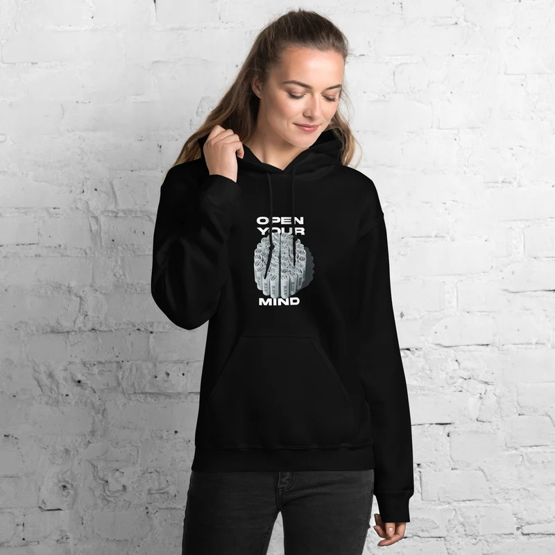 Open Your Mind Unisex Bio-Hoodie