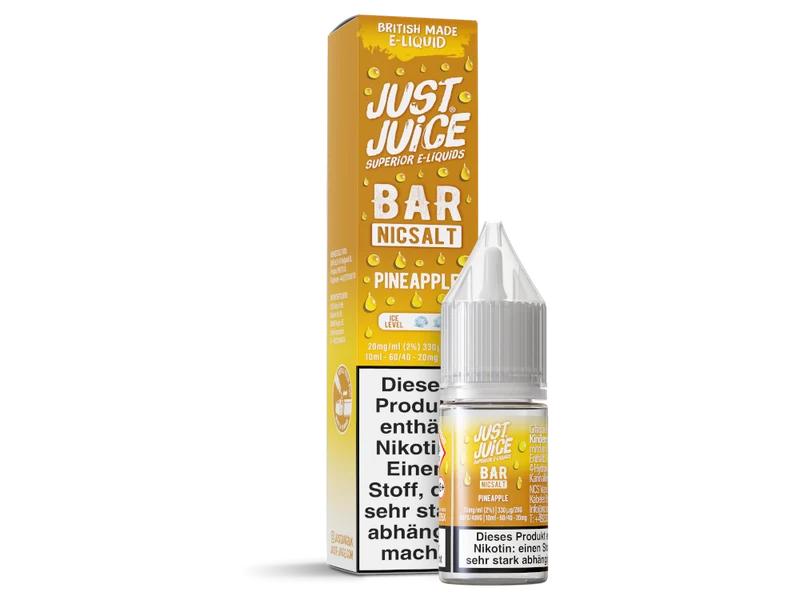 Just Juice - Bar - Pineapple - 10ml Fertigliquid (Nikotinsalz)