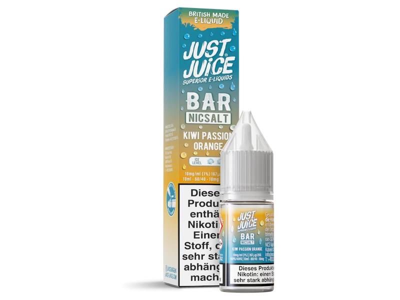 Just Juice - Bar - Kiwi Passion Orange - 10ml Fertigliquid (Nikotinsalz)