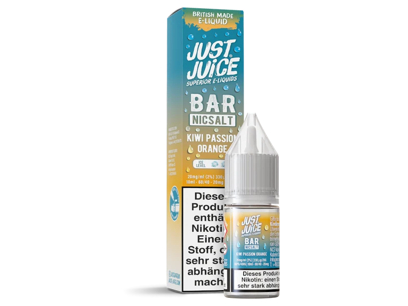 Just Juice - Bar - Kiwi Passion Orange - 10ml Fertigliquid (Nikotinsalz)