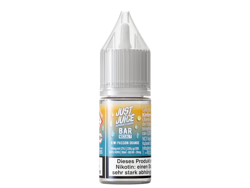 Just Juice - Bar - Kiwi Passion Orange - 10ml Fertigliquid (Nikotinsalz)