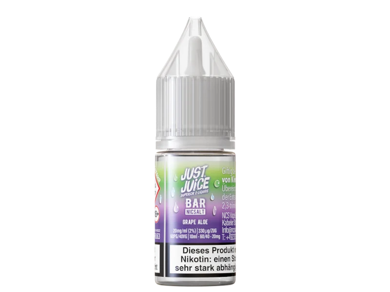 Just Juice - Bar - Grape Aloe - 10ml Fertigliquid (Nikotinsalz)