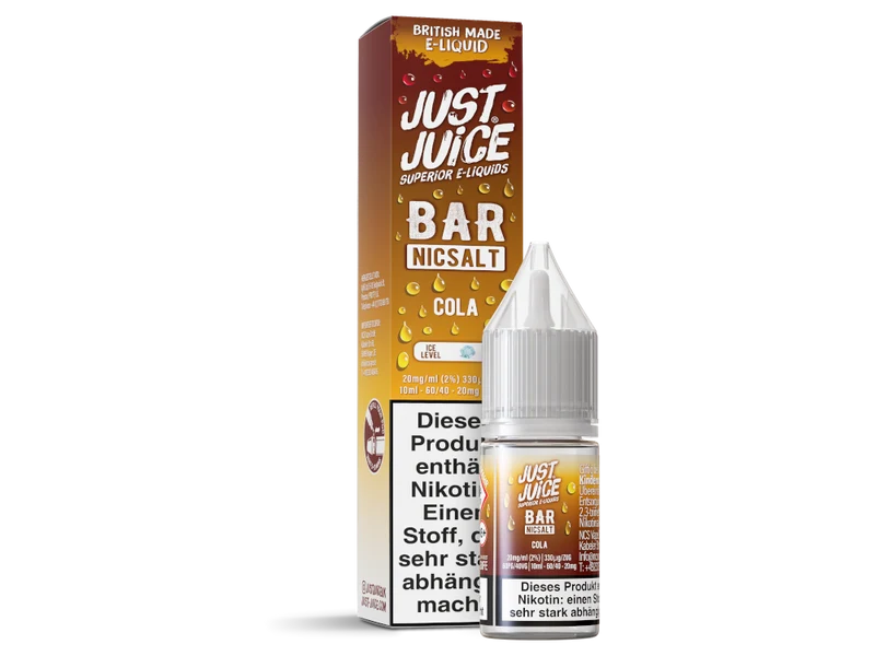 Just Juice - Bar - Cola - 10ml Fertigliquid (Nikotinsalz)