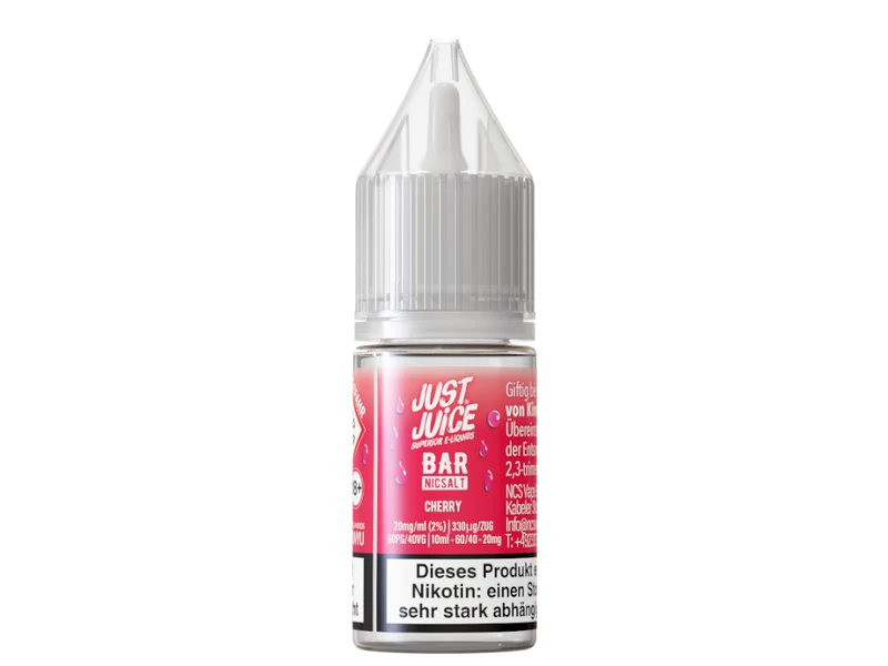 Just Juice - Bar - Cherry - 10ml Fertigliquid (Nikotinsalz)