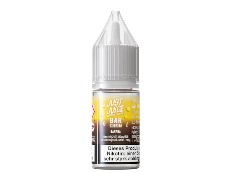 Just Juice - Bar - Banana - 10ml Fertigliquid (Nikotinsalz)