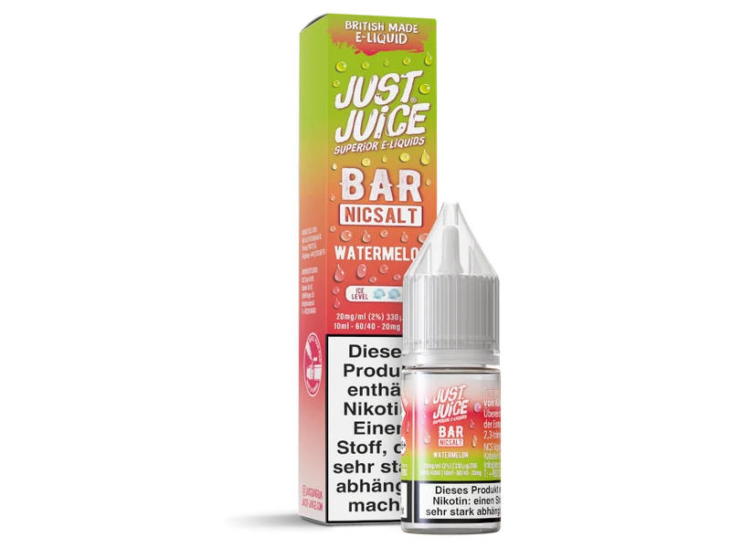 Just Juice - Bar - Watermelon - 10ml Fertigliquid (Nikotinsalz)