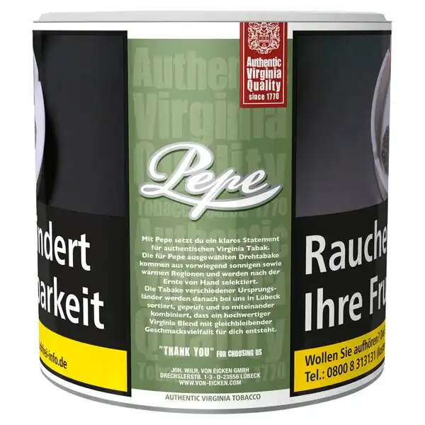 Pepe Rich Green Feinschnitt-Tabak, 80 g