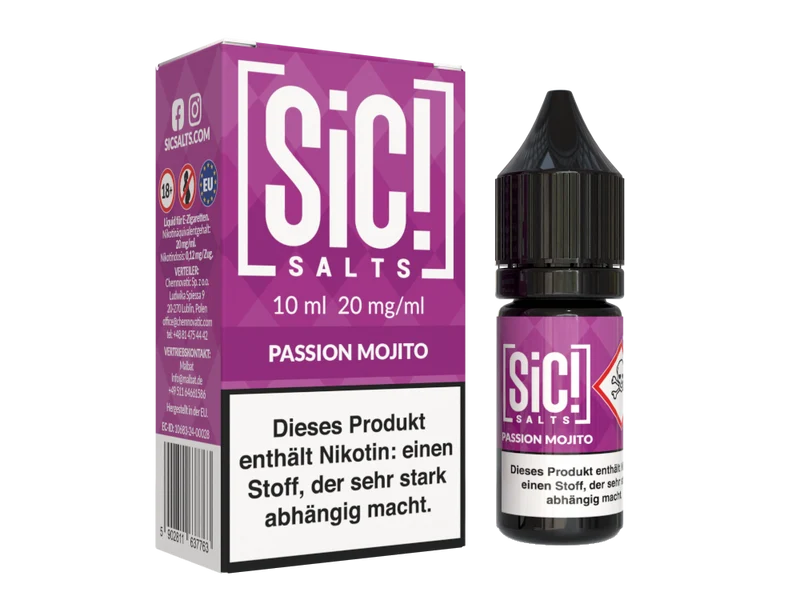 SiC! Salts - Nikotinsalz Liquid - Passion Mojito
