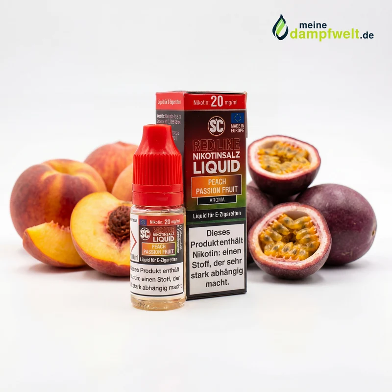 SC Red Line Peach Passion Fruit V2 Nikotinsalz Liquid – 10/20 mg, 10 ml