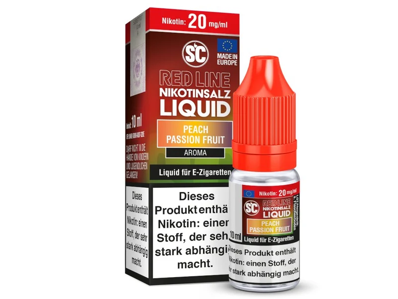 SC Red Line Peach Passion Fruit V2 Nikotinsalz Liquid – 10/20 mg, 10 ml