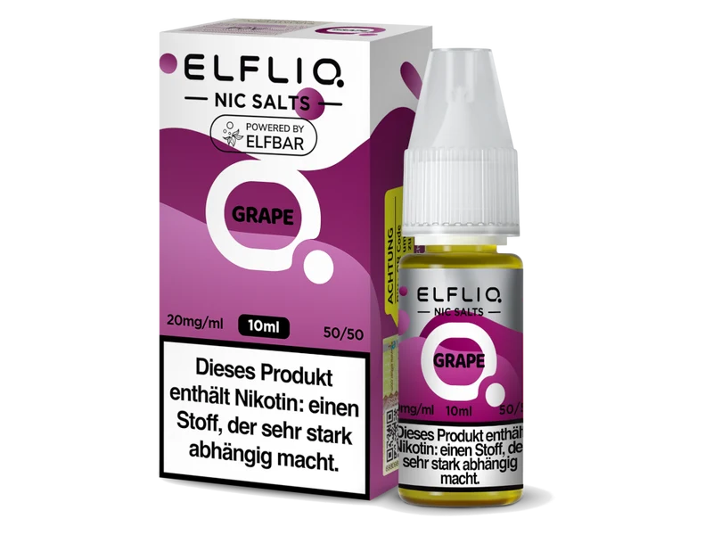 ELFLIQ Grape Nikotinsalz Liquid – 10mg/ml Elfbar Geschmack 10ml