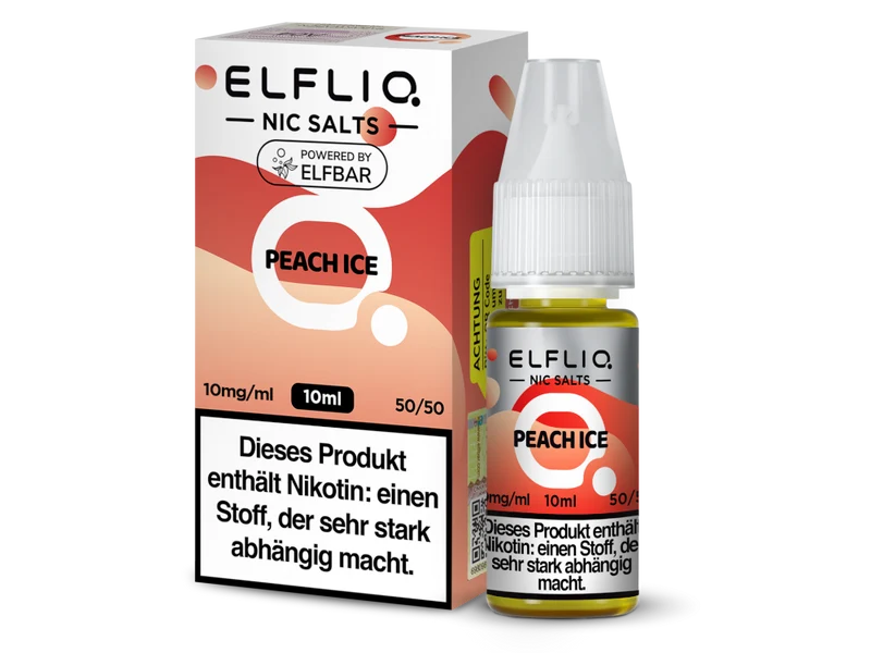 ELFLIQ Peach Ice Nikotinsalz Liquid - Elfbar Geschmack 20mg/ml 10ml