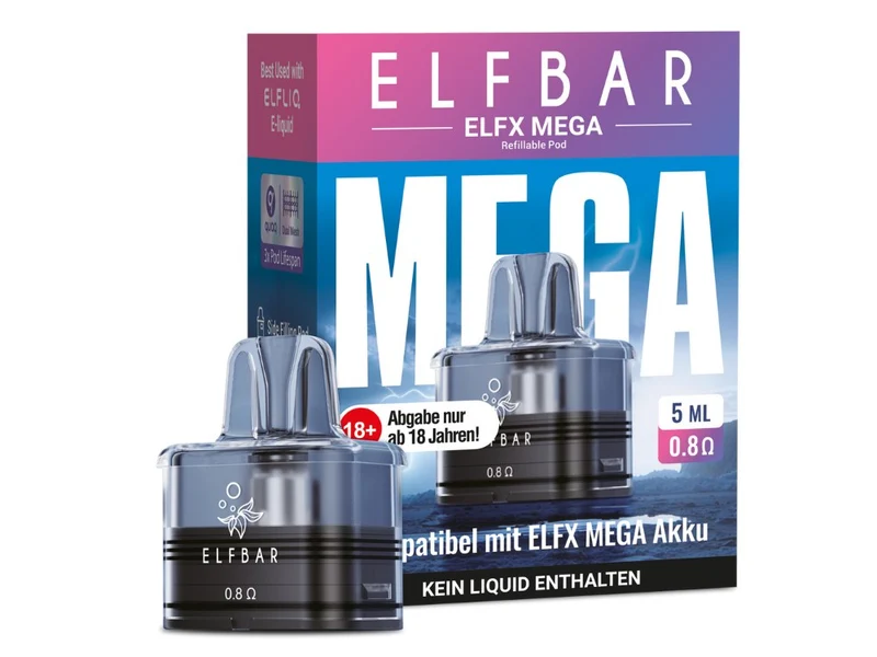 Elfbar ELFX Mega Pods – Dual Mesh Ersatz-Pods (5ml/10ml) 0,6/0,8 Ohm