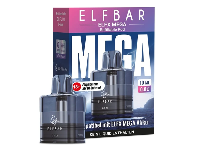 Elfbar ELFX Mega Pods – Dual Mesh Ersatz-Pods (5ml/10ml) 0,6/0,8 Ohm