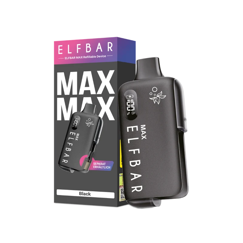 Elfbar Max E-Zigaretten Set – 650 mAh Akku, OLED-Display & Refill-System