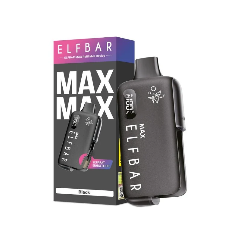 Elfbar Max E-Zigaretten Set – 650 mAh Akku, OLED-Display & Refill-System