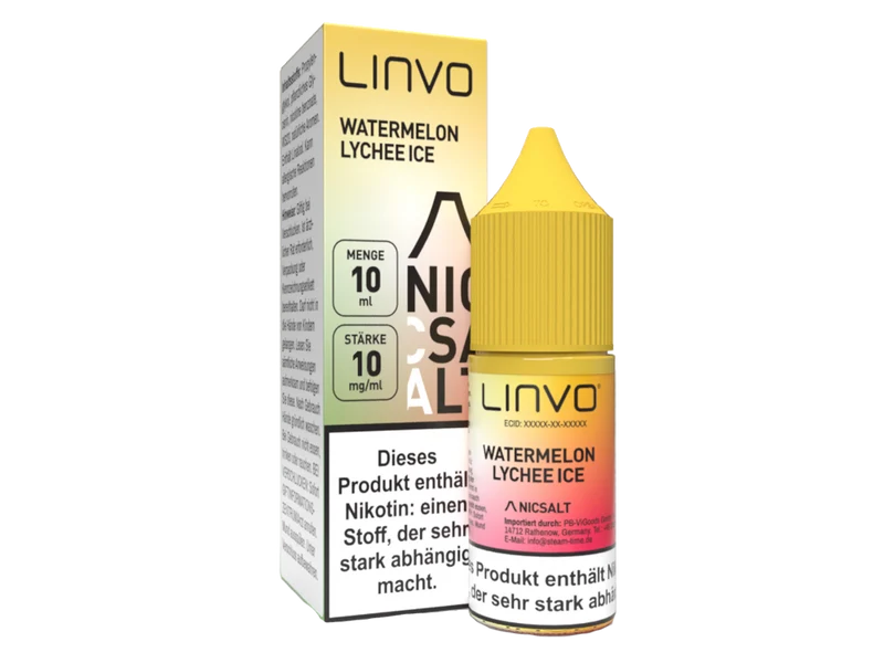 Linvo Nikotinsalz Liquid Watermelon Lychee Ice – 10ml E-Zigarette
