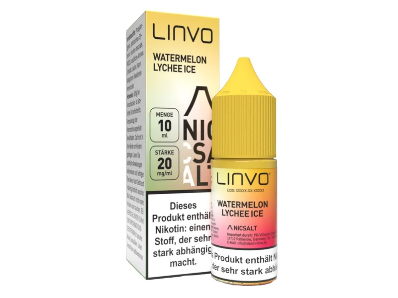 Linvo Nikotinsalz Liquid Watermelon Lychee Ice – 10ml E-Zigarette