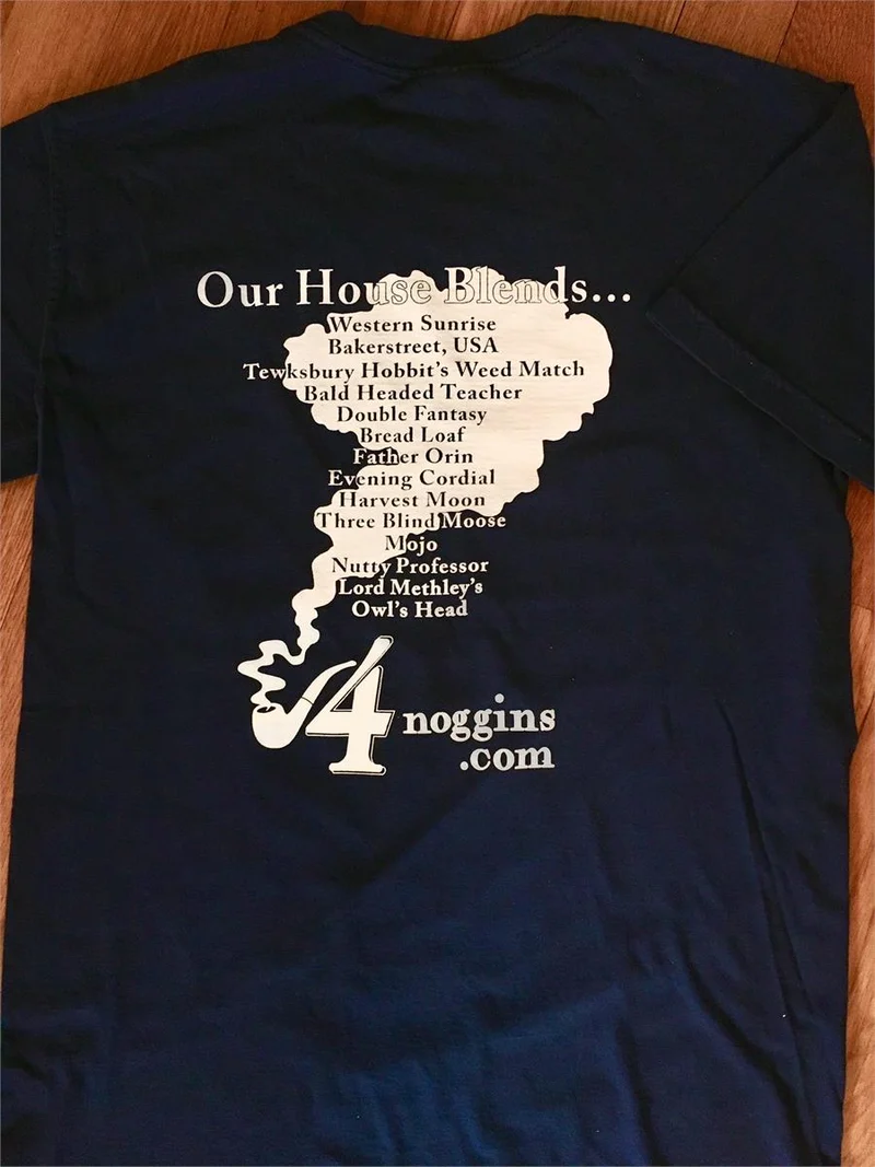 4Noggins Apparel: NAVY COTTON T-SHIRT