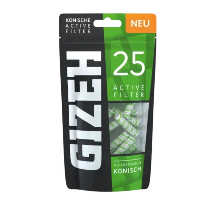 GIZEH - Active Filter konisch - Black - Bag